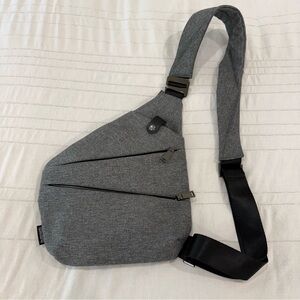 Anti Theft Crossbody Bag Nylon Slim Travel Shoulder Bag